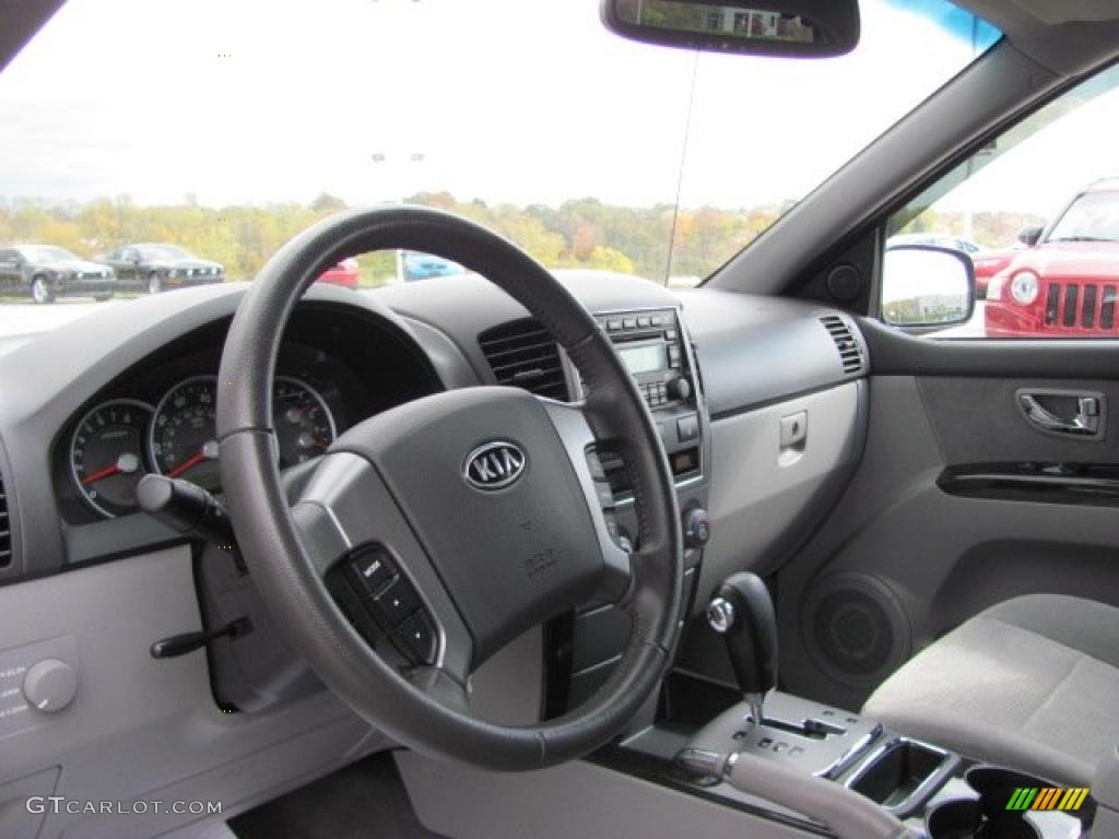 Gray Interior 2008 Kia Sorento EX 4x4 Photo #38661366