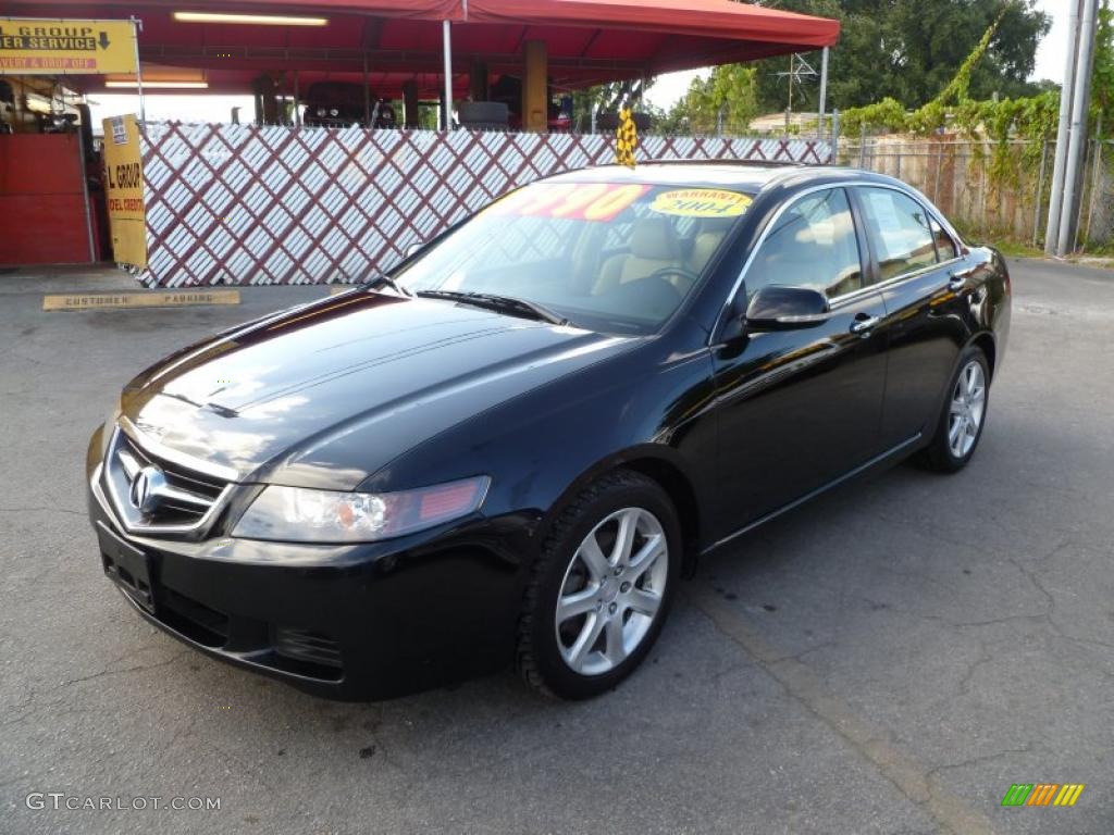 Nighthawk Black Pearl 2004 Acura TSX Sedan Exterior Photo #38662318