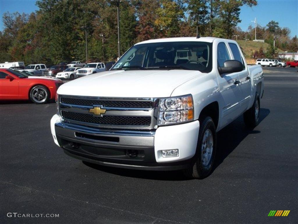 2011 Silverado 1500 LT Crew Cab 4x4 - Summit White / Ebony photo #2