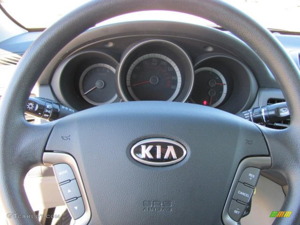 2010 Kia Optima LX Gray Steering Wheel Photo #38664162