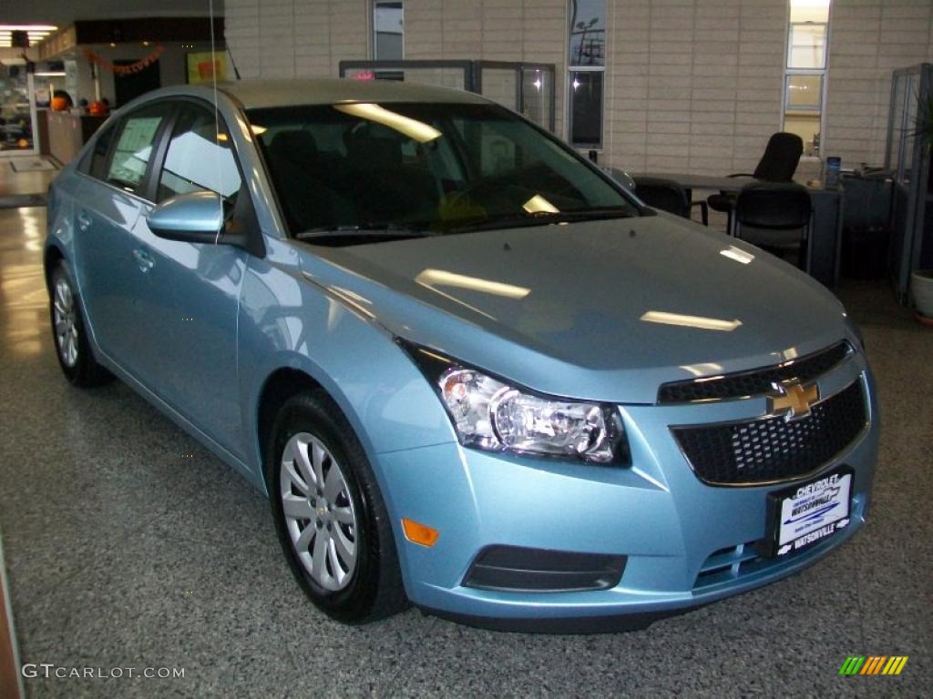 Ice Blue Metallic 2011 Chevrolet Cruze LT Exterior Photo #38664318