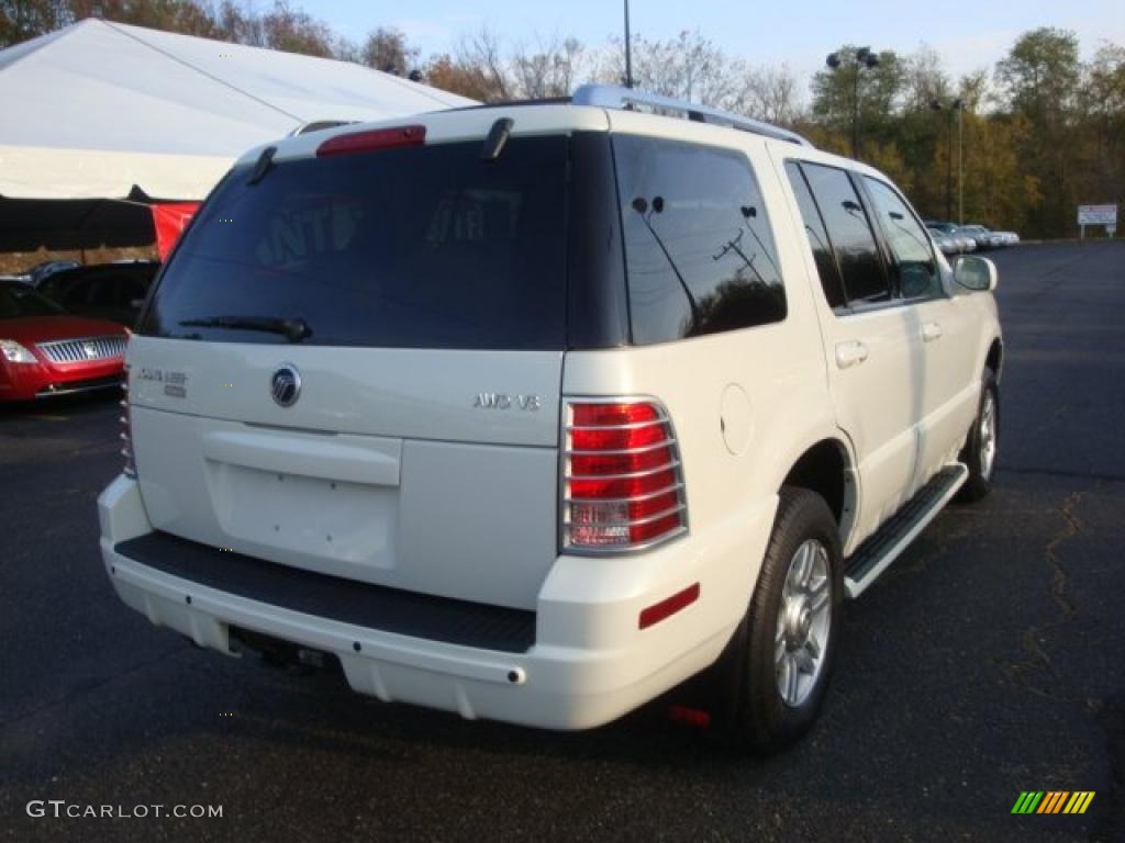 2004 Mountaineer V8 Premier AWD - Ceramic White Pearl / Medium Dark Parchment photo #4