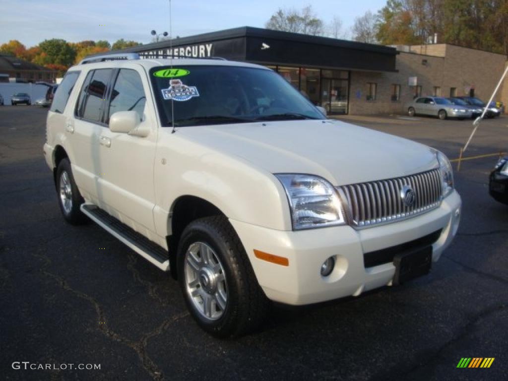 2004 Mountaineer V8 Premier AWD - Ceramic White Pearl / Medium Dark Parchment photo #5