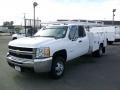 Summit White - Silverado 3500HD Work Truck Extended Cab Photo No. 2