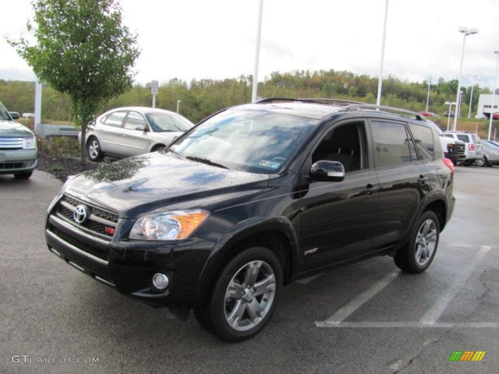 2009 RAV4 Sport V6 4WD - Black / Dark Charcoal photo #7