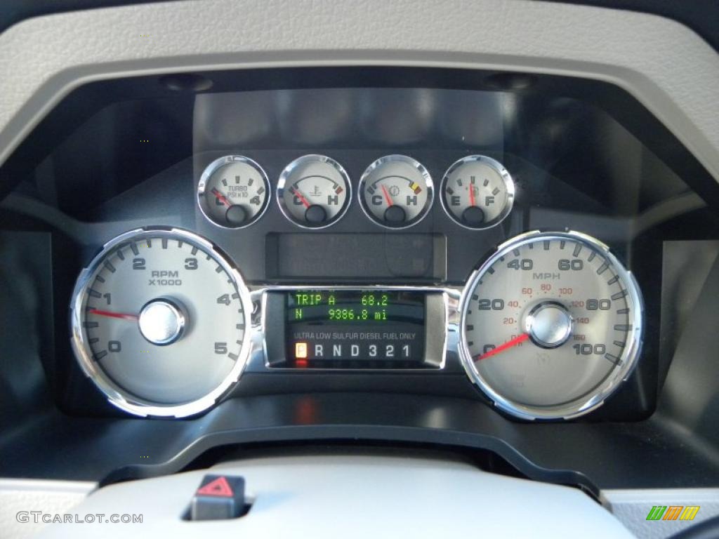 2010 Ford F250 Super Duty Lariat Crew Cab 4x4 Gauges Photo #38668046