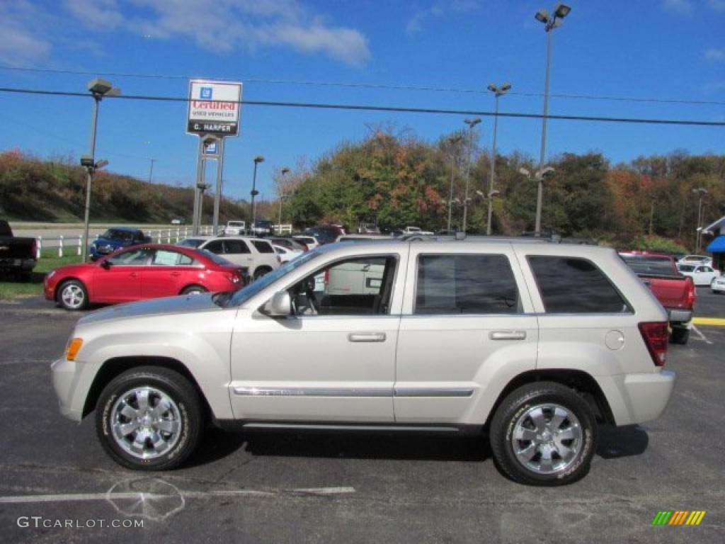 Light Graystone Pearl 2008 Jeep Grand Cherokee Limited 4x4 Exterior Photo #38668394