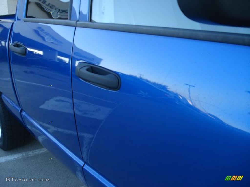 2008 Ram 1500 SLT Quad Cab - Electric Blue Pearl / Medium Slate Gray photo #28