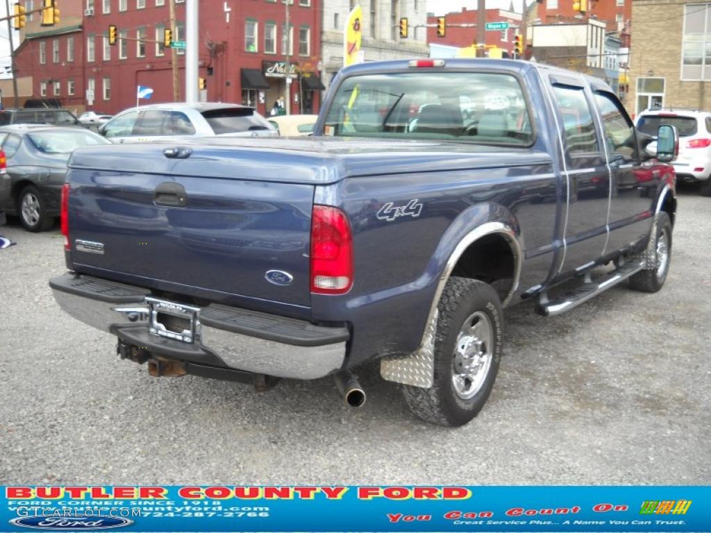 2006 F250 Super Duty XLT Crew Cab 4x4 - Medium Wedgewood Blue Metallic / Medium Flint photo #2