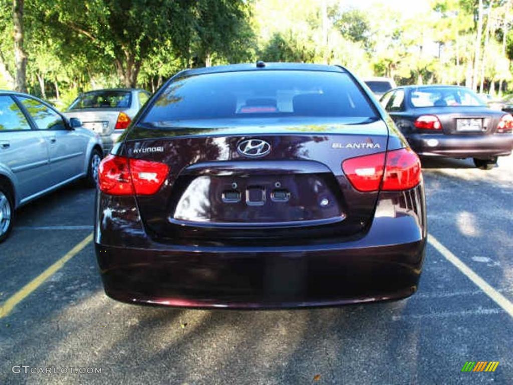 2009 Elantra SE Sedan - Purple Rain / Black photo #4