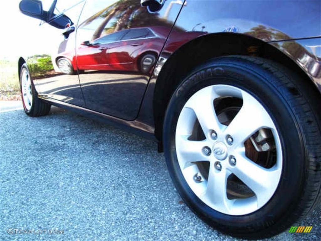 2009 Elantra SE Sedan - Purple Rain / Black photo #5