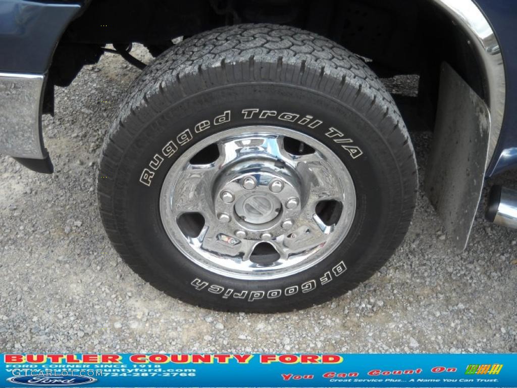 2006 F250 Super Duty XLT Crew Cab 4x4 - Medium Wedgewood Blue Metallic / Medium Flint photo #17