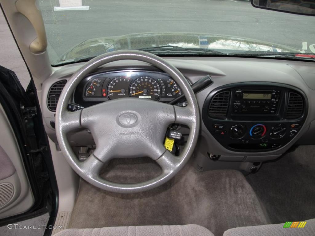 2002 Toyota Tundra SR5 Access Cab Gray Steering Wheel Photo #38672695