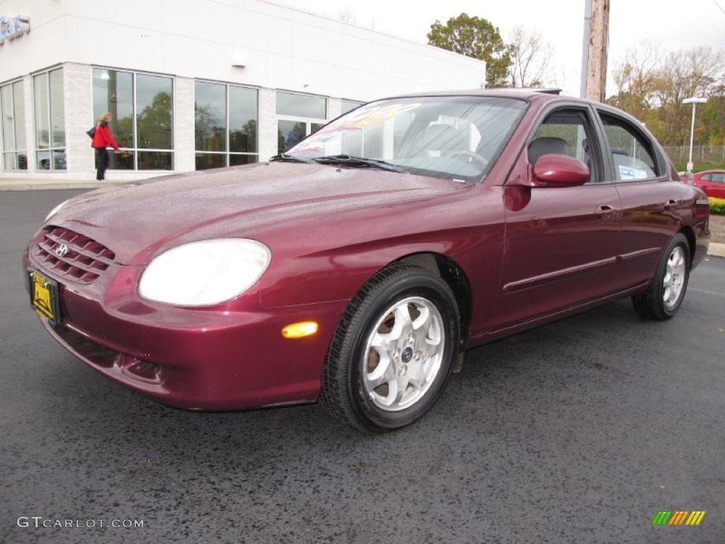 Ruby Red 2000 Hyundai Sonata GLS V6 Exterior Photo #38672827