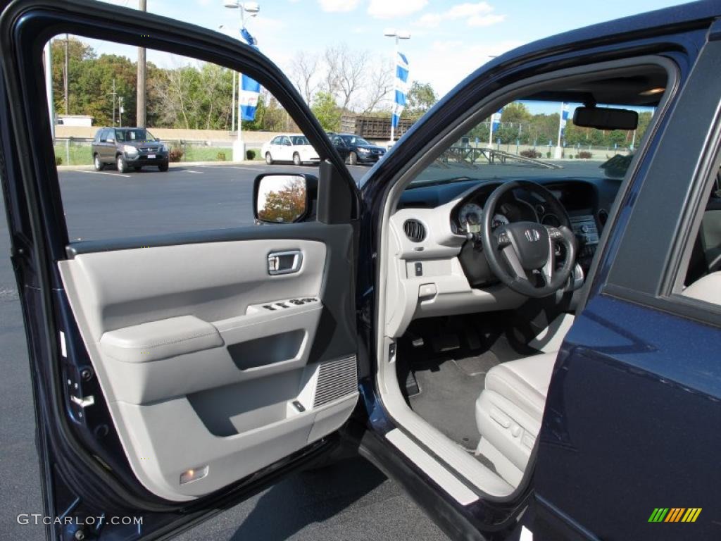 2009 Pilot EX-L 4WD - Bali Blue Pearl / Gray photo #11