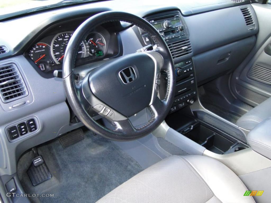 Gray Interior 2005 Honda Pilot EX-L 4WD Photo #38675522