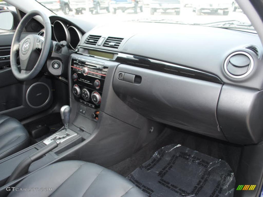 Black Interior 2009 Mazda MAZDA3 s Grand Touring Sedan Photo #38677626