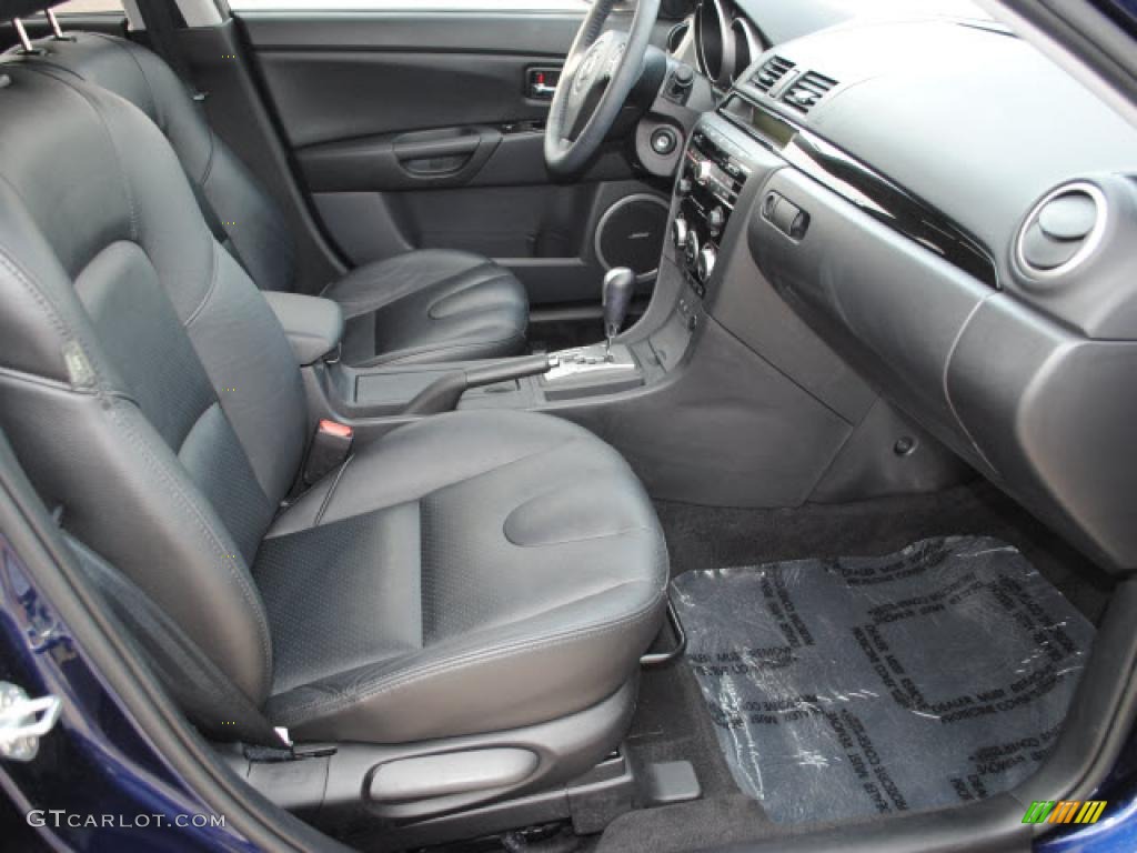 Black Interior 2009 Mazda MAZDA3 s Grand Touring Sedan Photo #38677650