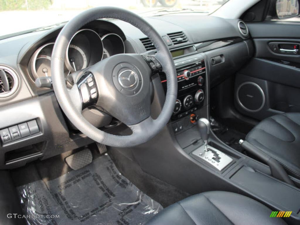 2009 Mazda MAZDA3 s Grand Touring Sedan Black Dashboard Photo #38677766