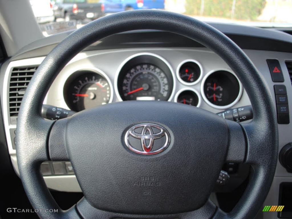 2009 Toyota Sequoia SR5 Graphite Gray Steering Wheel Photo #38678858
