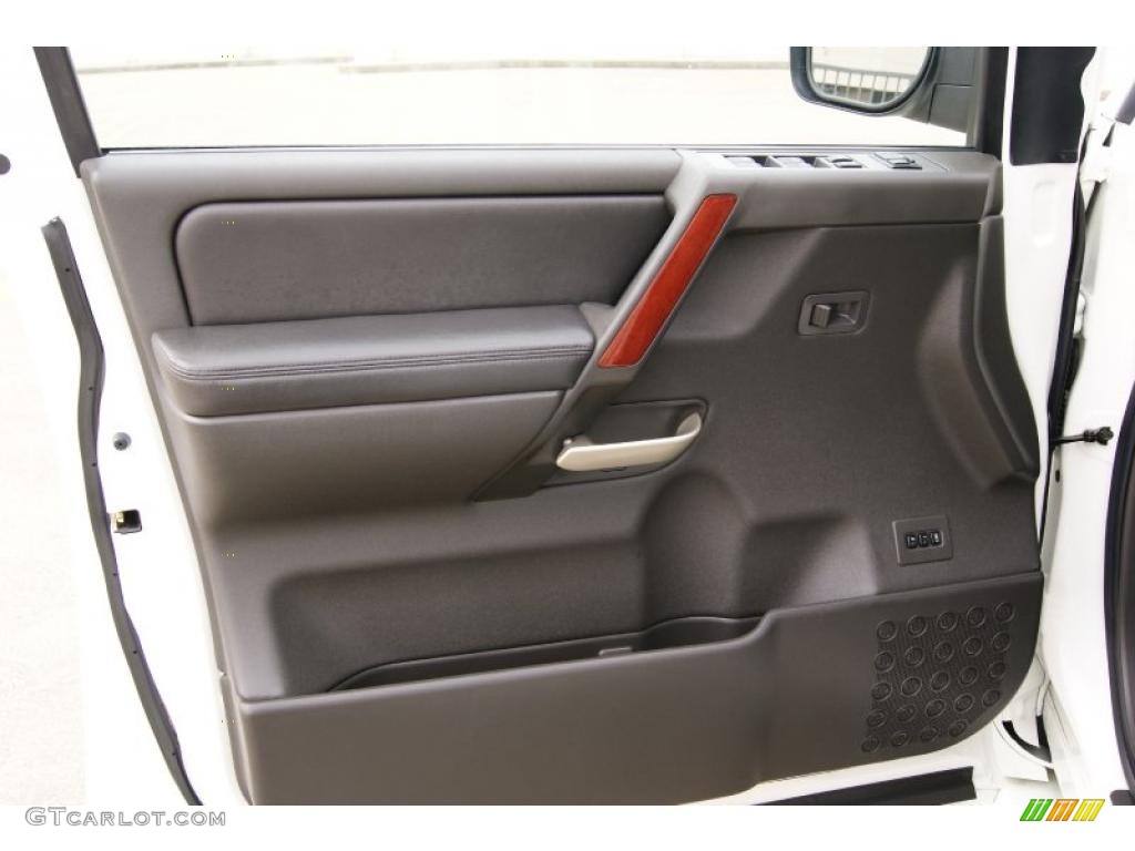 2007 Infiniti QX 56 4WD Graphite Black Door Panel Photo #38680886