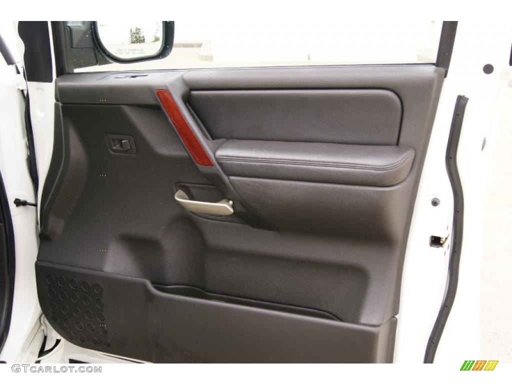 2007 Infiniti QX 56 4WD Graphite Black Door Panel Photo #38680907