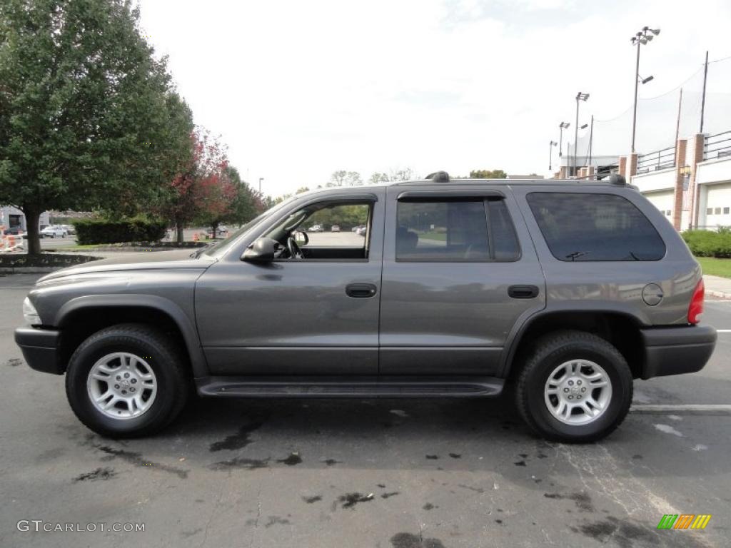 2003 Durango SXT 4x4 - Graphite Metallic / Dark Slate Gray photo #3