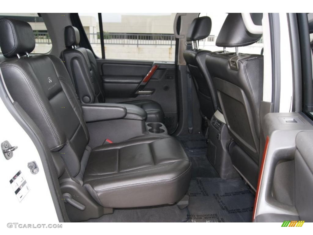 Graphite Black Interior 2007 Infiniti QX 56 4WD Photo #38681054