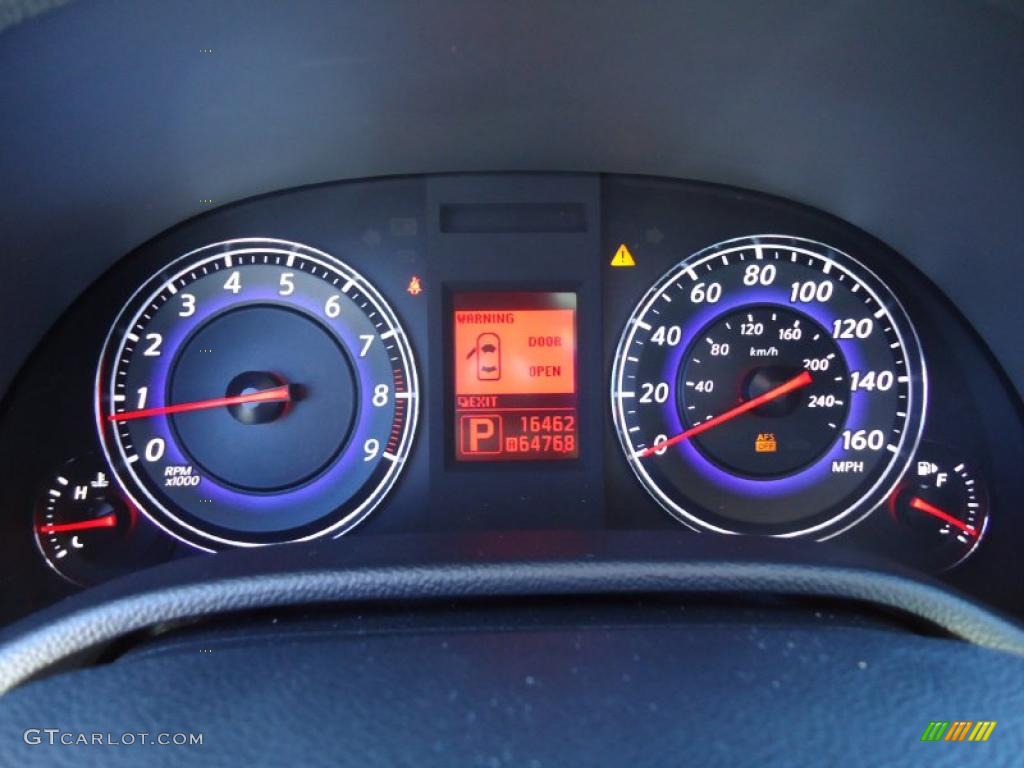 2008 Infiniti G 37 S Sport Coupe Gauges Photo #38683818