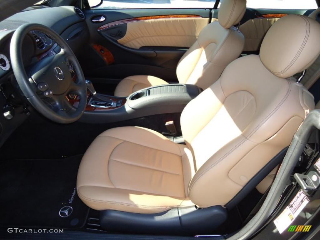 Cappuccino/Black Interior 2008 Mercedes-Benz CLK 350 Cabriolet Photo #38683990
