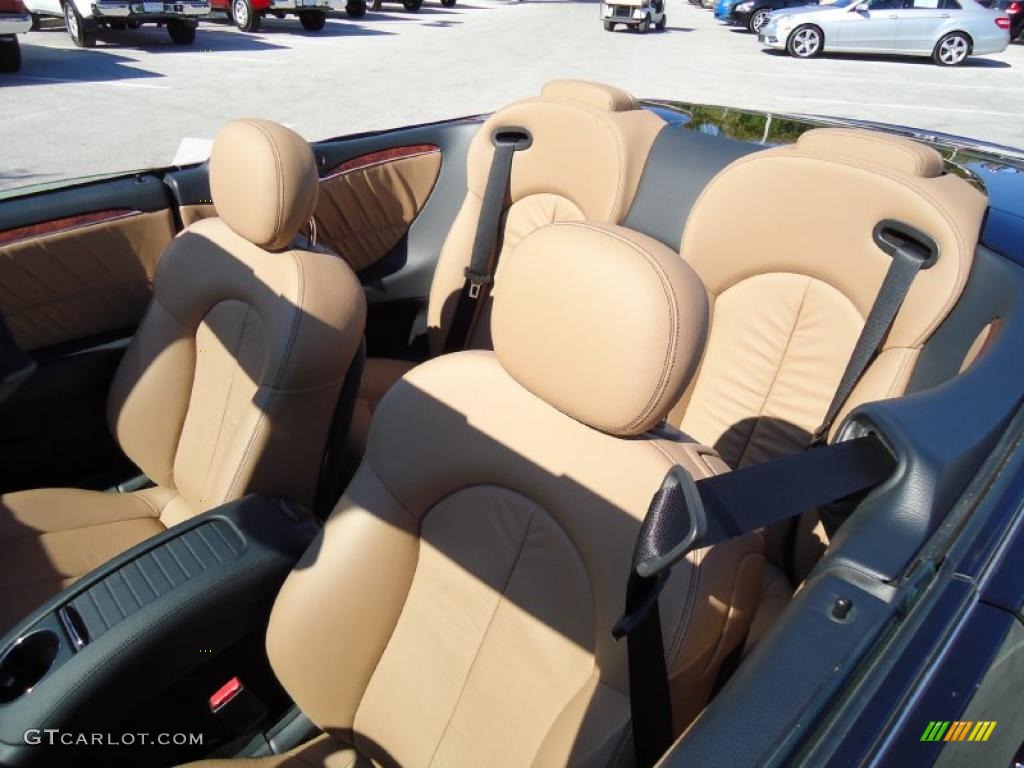 Cappuccino/Black Interior 2008 Mercedes-Benz CLK 350 Cabriolet Photo #38684006