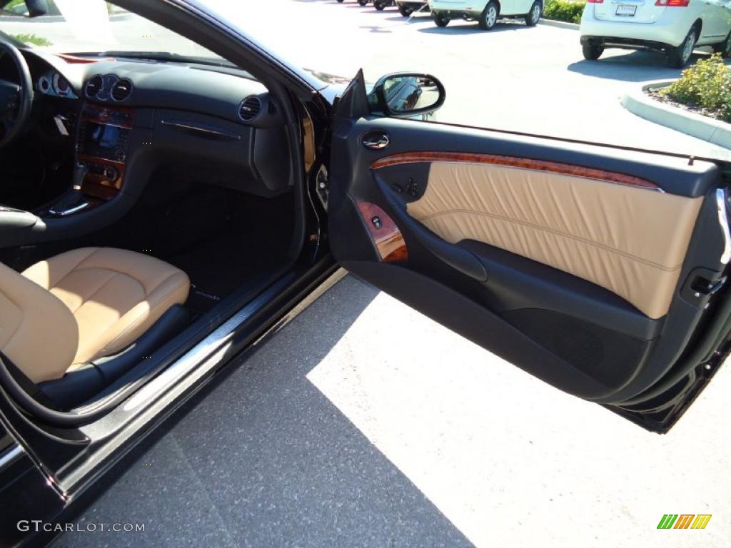 Cappuccino/Black Interior 2008 Mercedes-Benz CLK 350 Cabriolet Photo #38684158