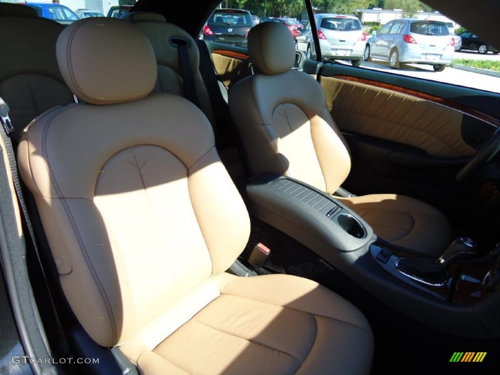Cappuccino/Black Interior 2008 Mercedes-Benz CLK 350 Cabriolet Photo #38684186