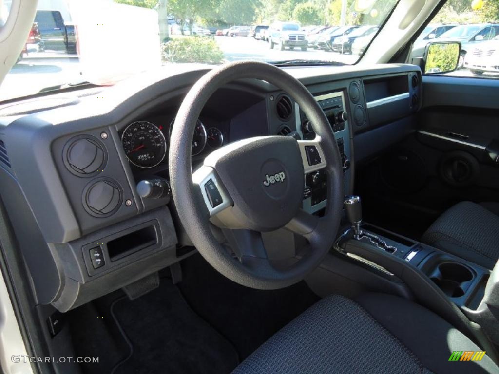 Dark Slate Gray Interior 2008 Jeep Commander Sport Photo #38684462