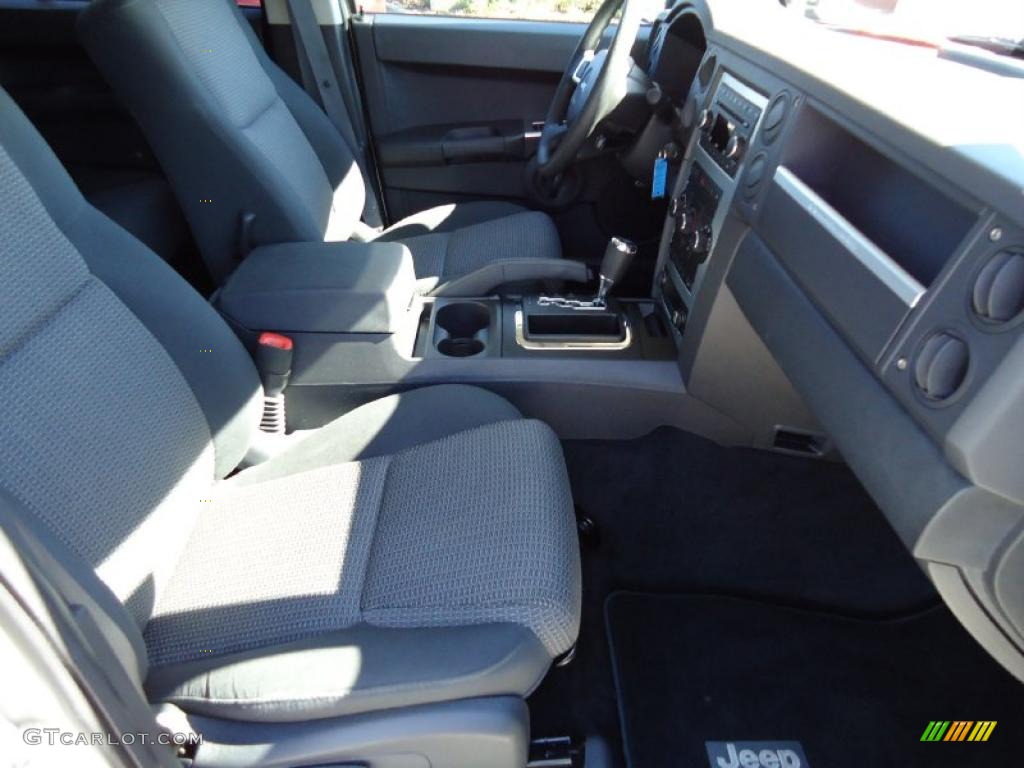 Dark Slate Gray Interior 2008 Jeep Commander Sport Photo #38684626