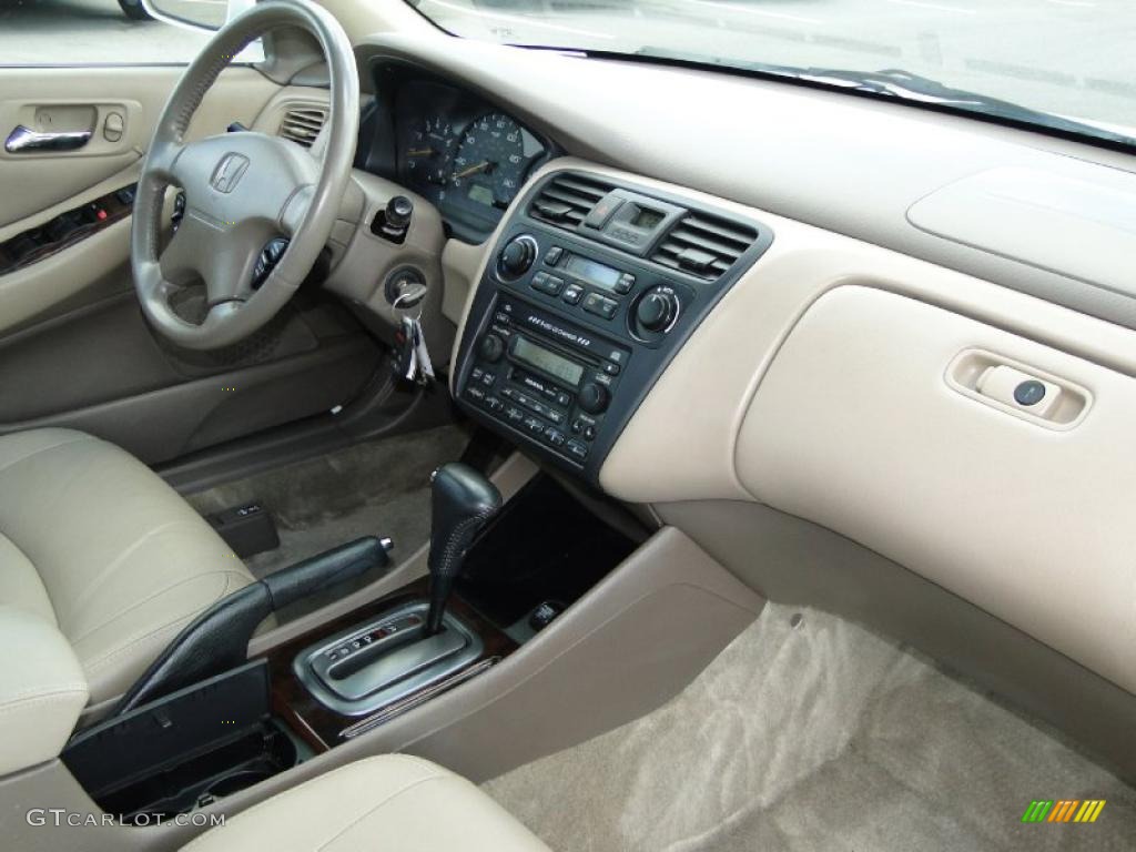 2002 Honda Accord EX V6 Sedan Ivory Dashboard Photo #38685318