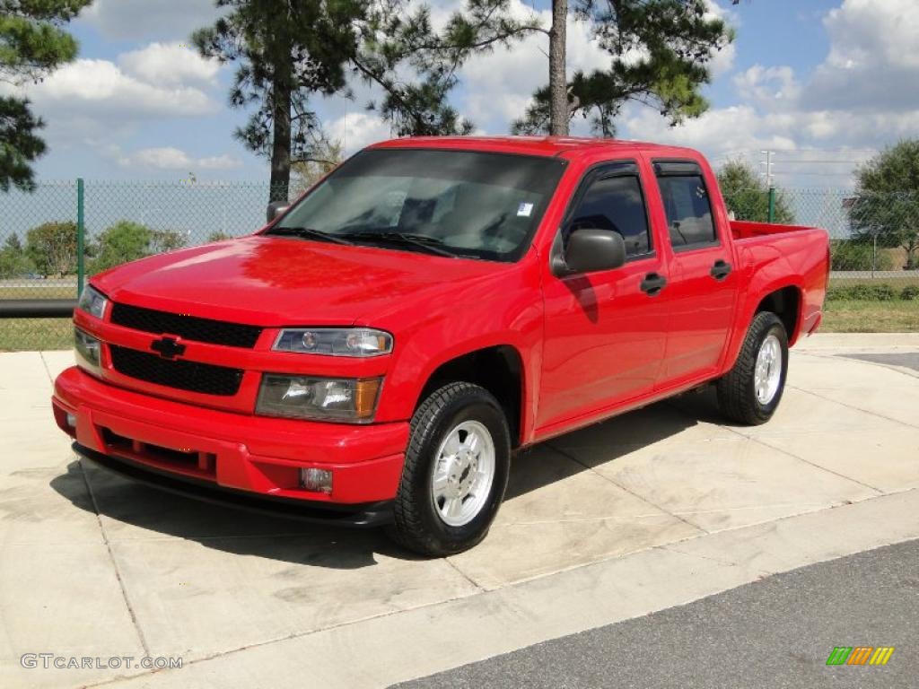 Victory Red 2005 Chevrolet Colorado LS Crew Cab Exterior Photo #38685554