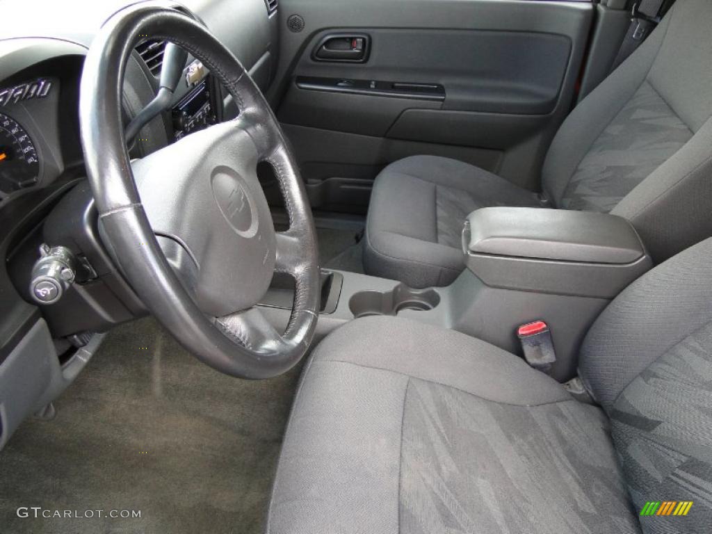 Medium Dark Pewter Interior 2005 Chevrolet Colorado LS Crew Cab Photo #38685558