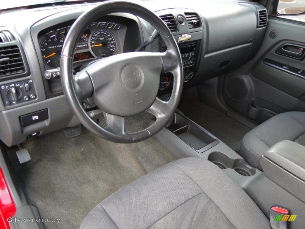 Medium Dark Pewter Interior 2005 Chevrolet Colorado LS Crew Cab Photo #38685562