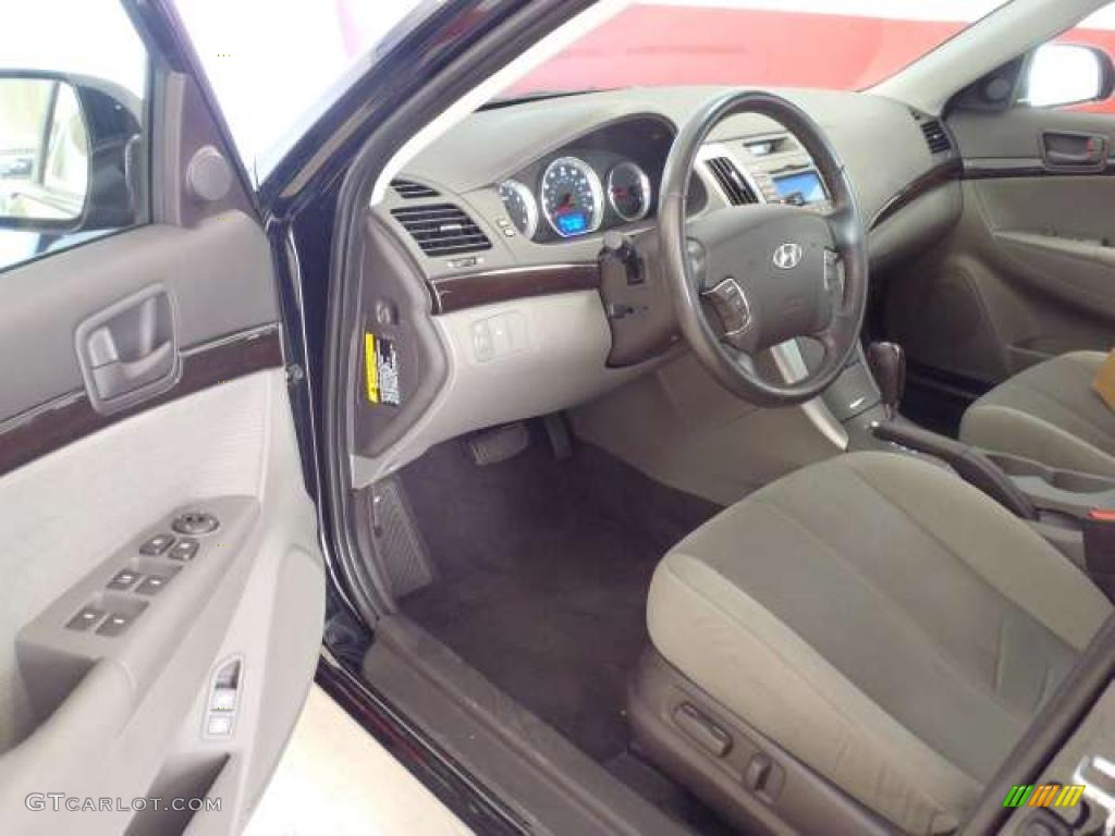 Gray Interior 2009 Hyundai Sonata GLS V6 Photo #38686794
