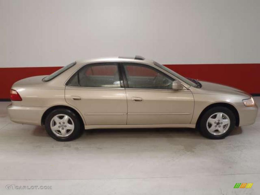 2000 Accord EX V6 Sedan - Naples Gold Metallic / Ivory photo #3