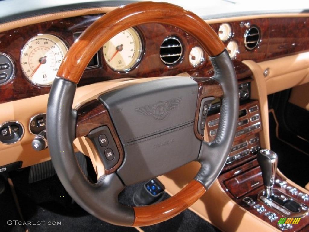 2008 Bentley Azure Standard Azure Model Autumn/Beluga Steering Wheel Photo #38688980