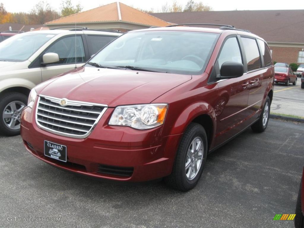 2010 Town & Country LX - Deep Cherry Red Crystal Pearl / Medium Slate Gray/Light Shale photo #1