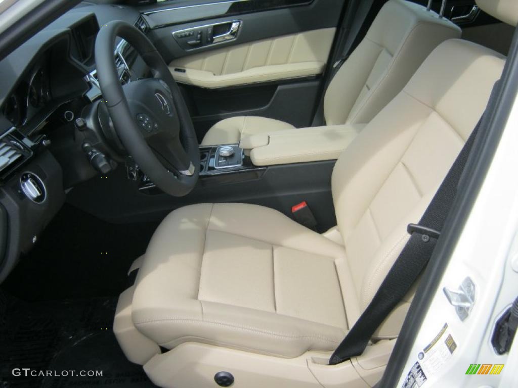 2011 E 350 Sedan - Arctic White / Almond/Black photo #4