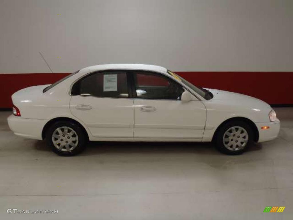 2005 Optima LX - Pearl White / Beige photo #3