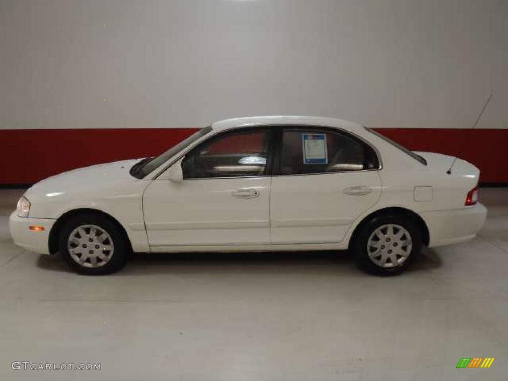 2005 Optima LX - Pearl White / Beige photo #7