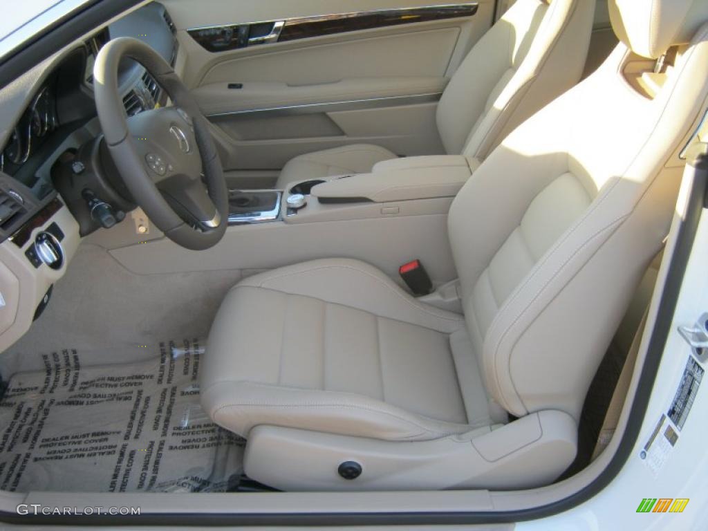 Almond/Mocha Interior 2011 Mercedes-Benz E 350 Coupe Photo #38691934