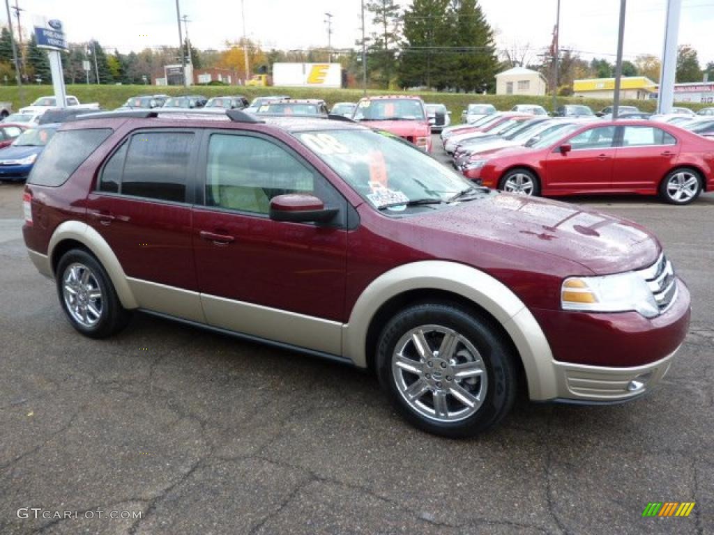 Merlot Metallic 2008 Ford Taurus X Eddie Bauer AWD Exterior Photo #38692658