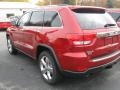 2011 Inferno Red Crystal Pearl Jeep Grand Cherokee Overland 4x4  photo #25