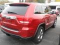 2011 Inferno Red Crystal Pearl Jeep Grand Cherokee Overland 4x4  photo #26